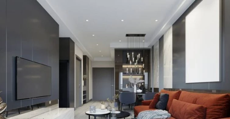 Как выбрать люстру для гостиной в стиле хай-тек