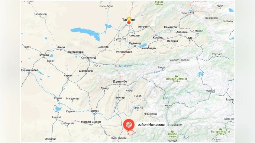 В Узбекистане ощутили землетрясение, произошедшее на территории Афганистана