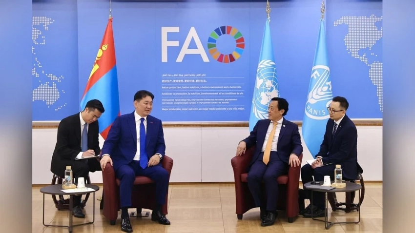 Хурэлсух принял Генерального директора Продовольственной и сельскохозяйственной организации ООН в Риме