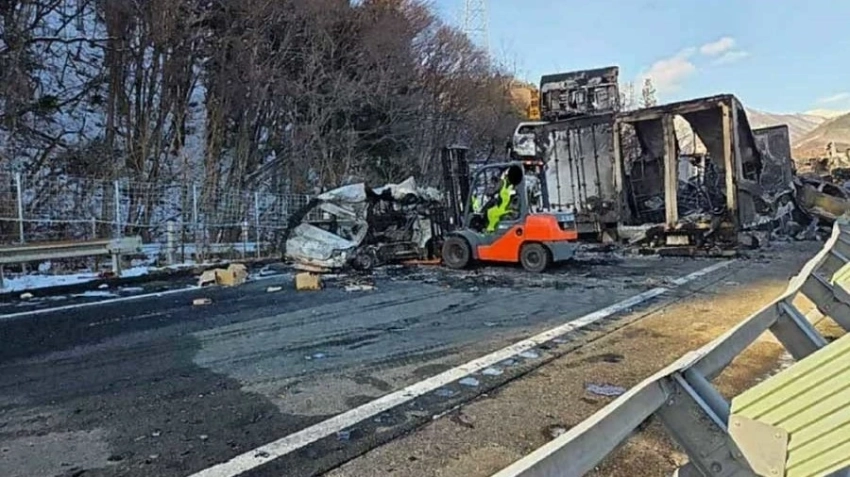 В Японии восстановили движение на трассе после ДТП с участием 67 автомобилей