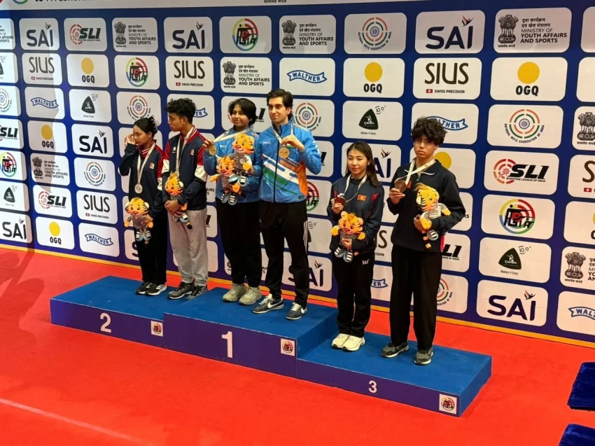 Кыргызстанские спортсмены стали бронзовыми призерами чемпионата Азии по стрельбе