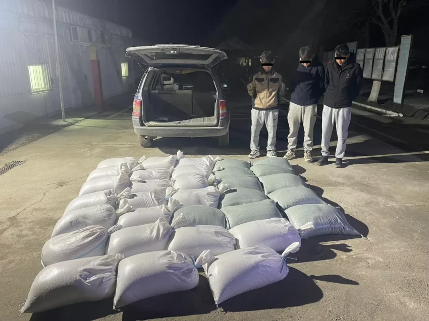 Перебрасывали через ограждения мешки риса на территорию Таджикистан: Пограничники Кыргызстана задержали нарушителей